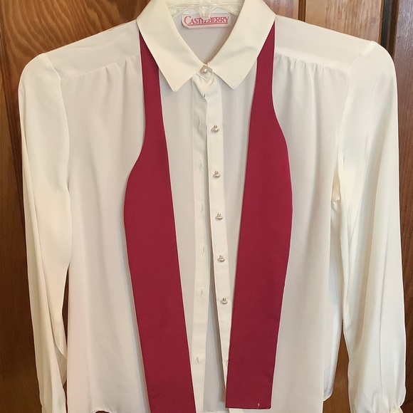 Castleberry, London, New York Chic Pink & White Tweed Jacket w/ White Blouse - Picture 10 of 16